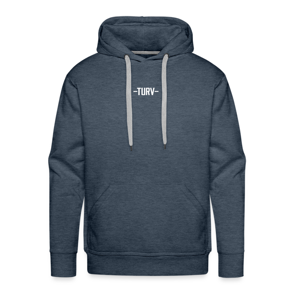 Hoodie: The Butterfly - heather denim