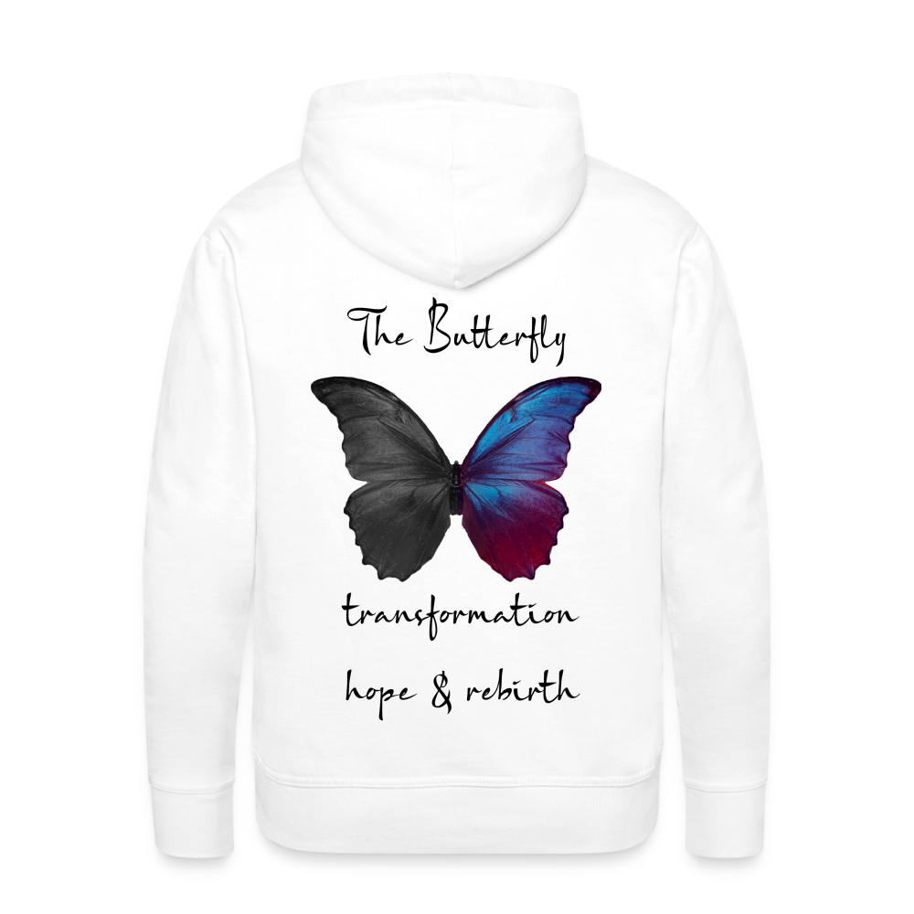 Hoodie Buterfly White - white