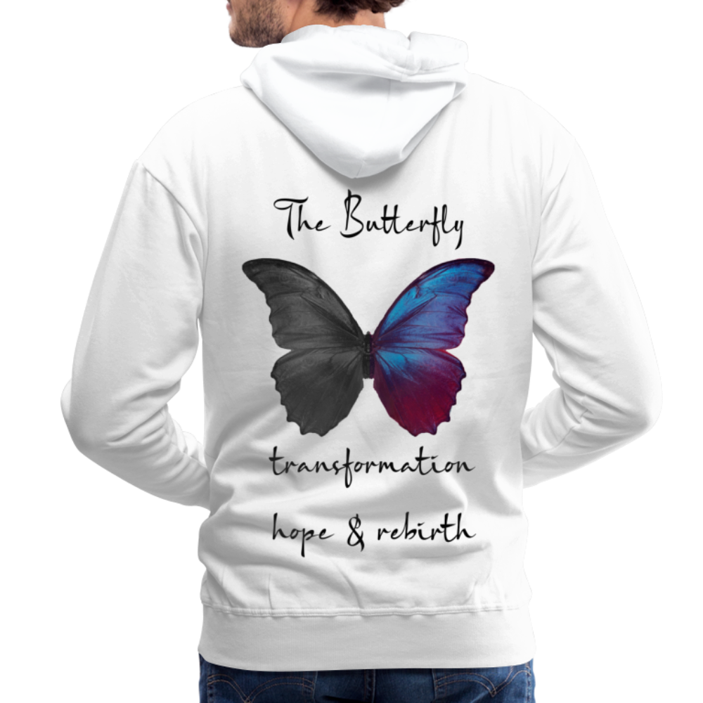 Hoodie Buterfly White - white