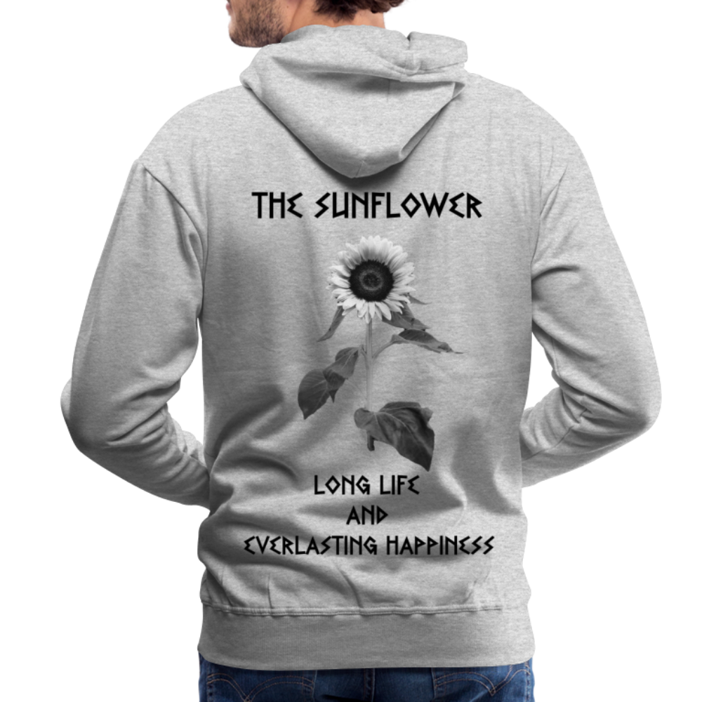 Hoodie white: Sunflower - heather grey