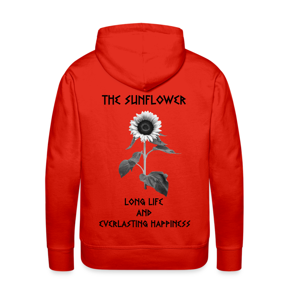 Hoodie white: Sunflower - red