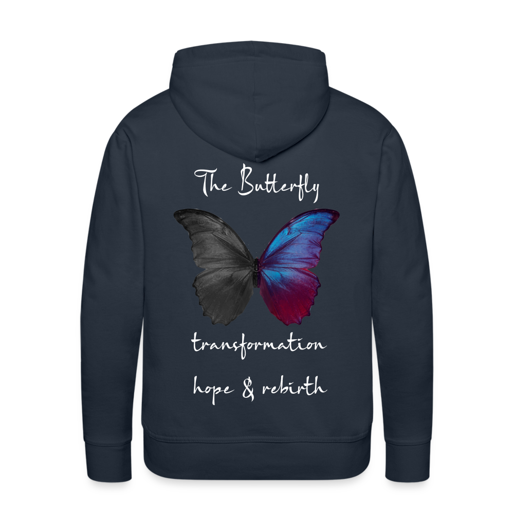 Hoodie: The Butterfly - navy